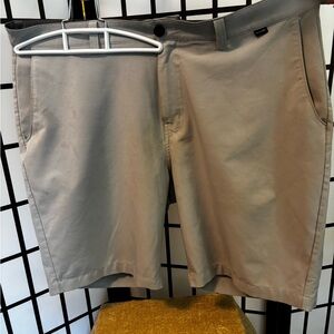Travis Mathew Light Gray Flat Front Golf Shorts
